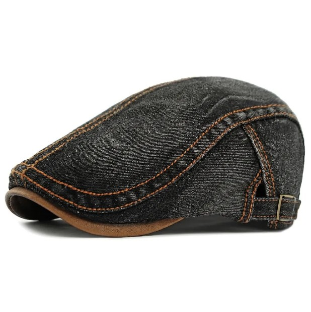 Denim Beret Hats